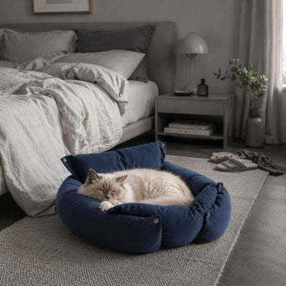 3-i-1 Plyschbädd för Hund & Katt
