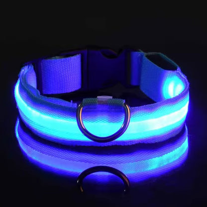Justerbart LED-Halsband för Hund