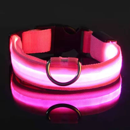 Justerbart LED-Halsband för Hund