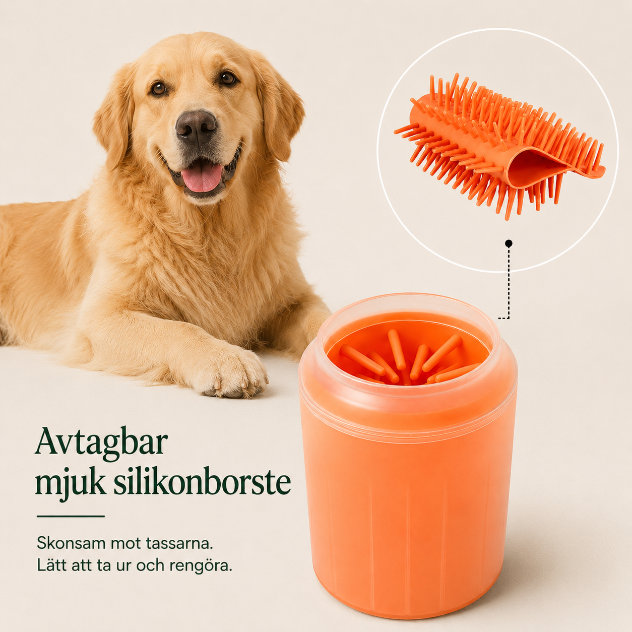 Portabel Tassrengörare för Hund
