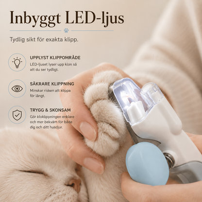 Klosax med LED-Ljus för Hund & Katt
