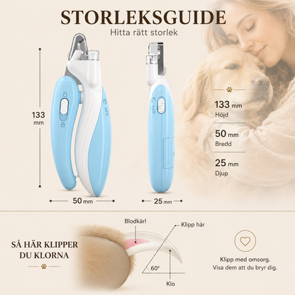 Klosax med LED-Ljus för Hund & Katt
