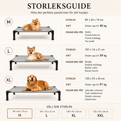 Upphöjd Kylande Hund- & Kattbädd