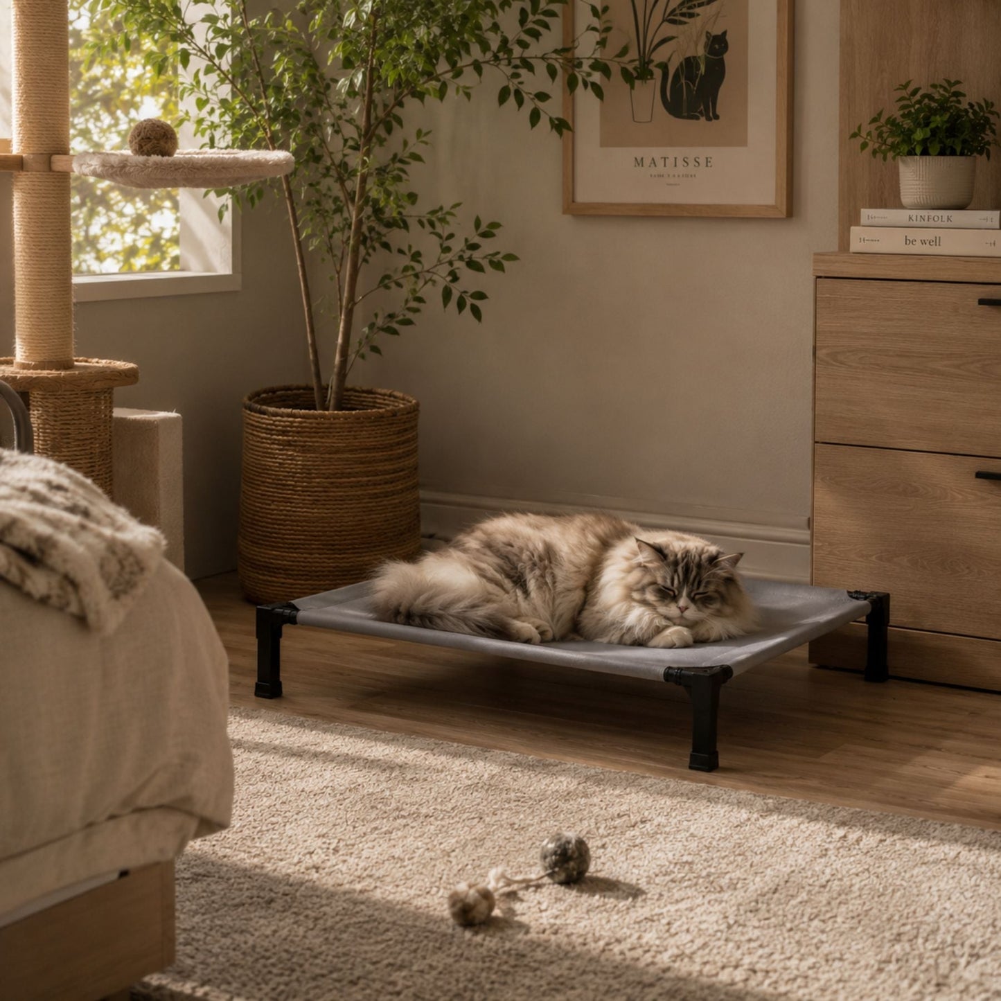 Upphöjd Kylande Hund- & Kattbädd
