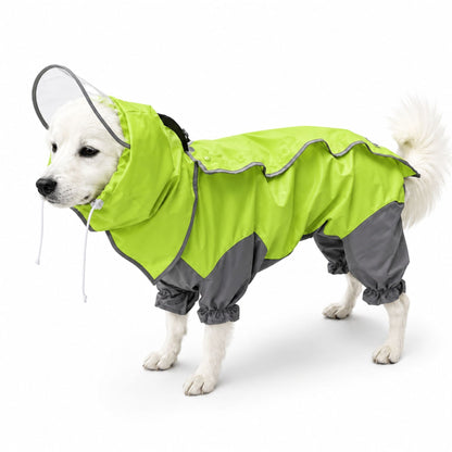 Regnoverall för Hund med Huva