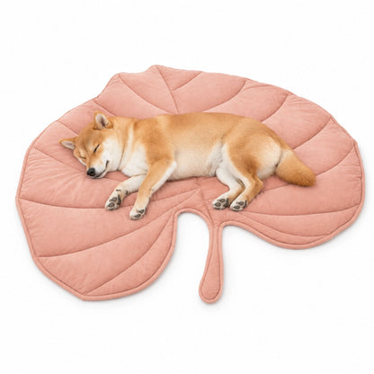 Lövformad Quiltad Hund- & Kattbädd