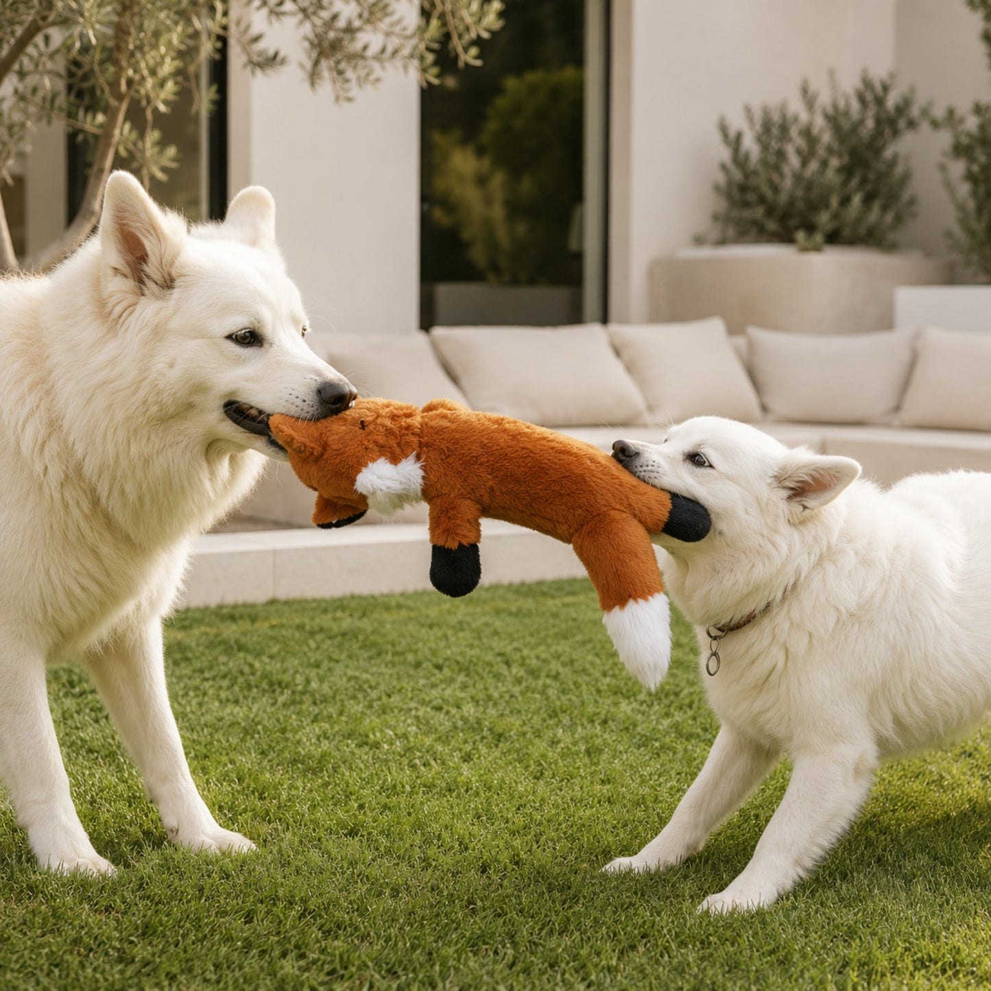 Pipande Plyschleksak för Hund