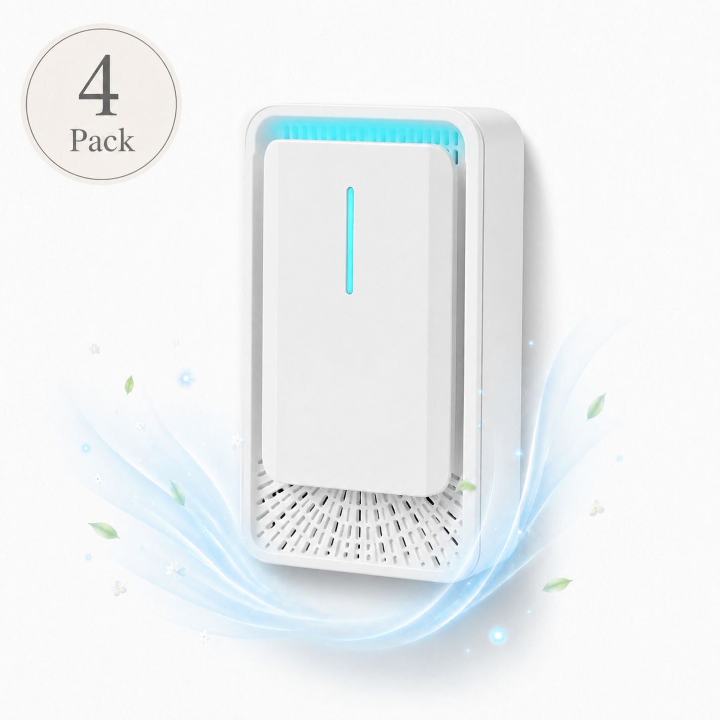 4-Pack Luftrenare med Negativa Joner