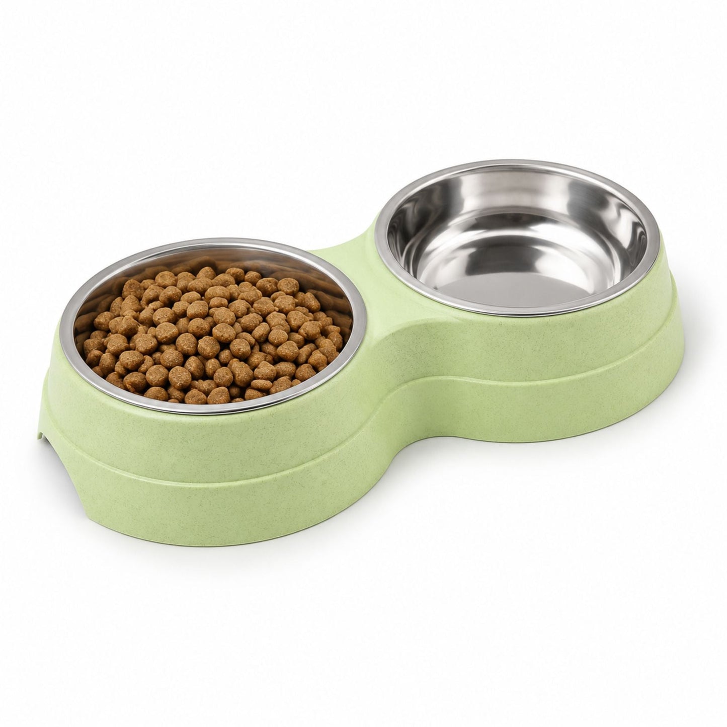 Premium Dubbelskål för Katt & Liten Hund