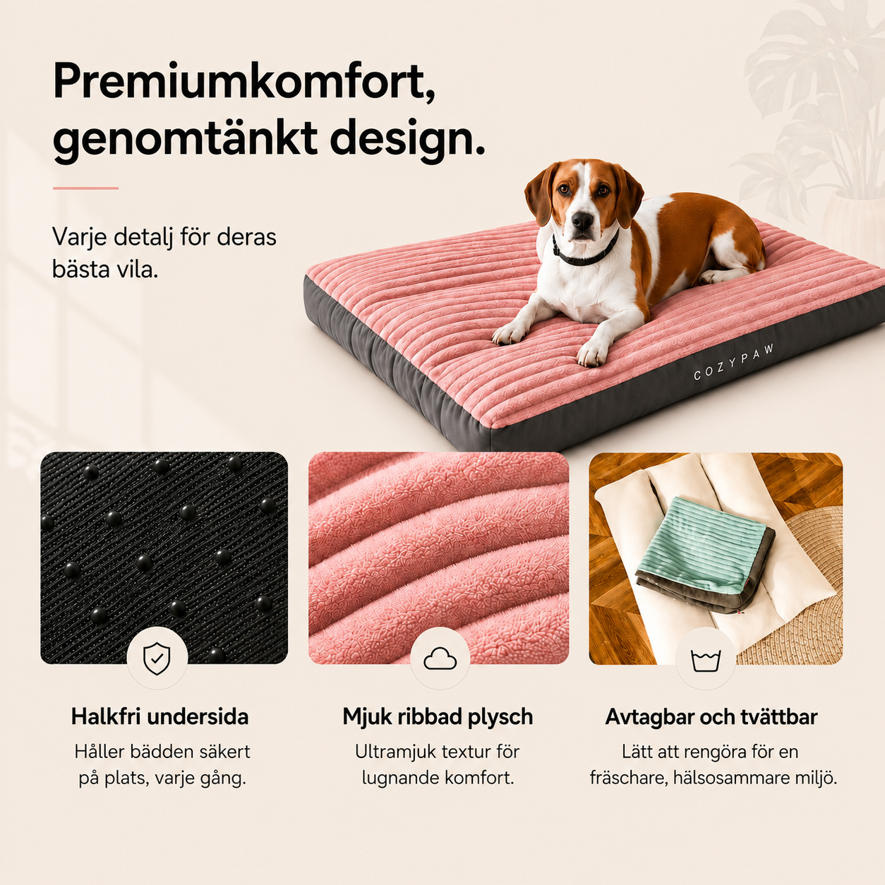 Extra Tjock Hundmadrass, Stora Hundar