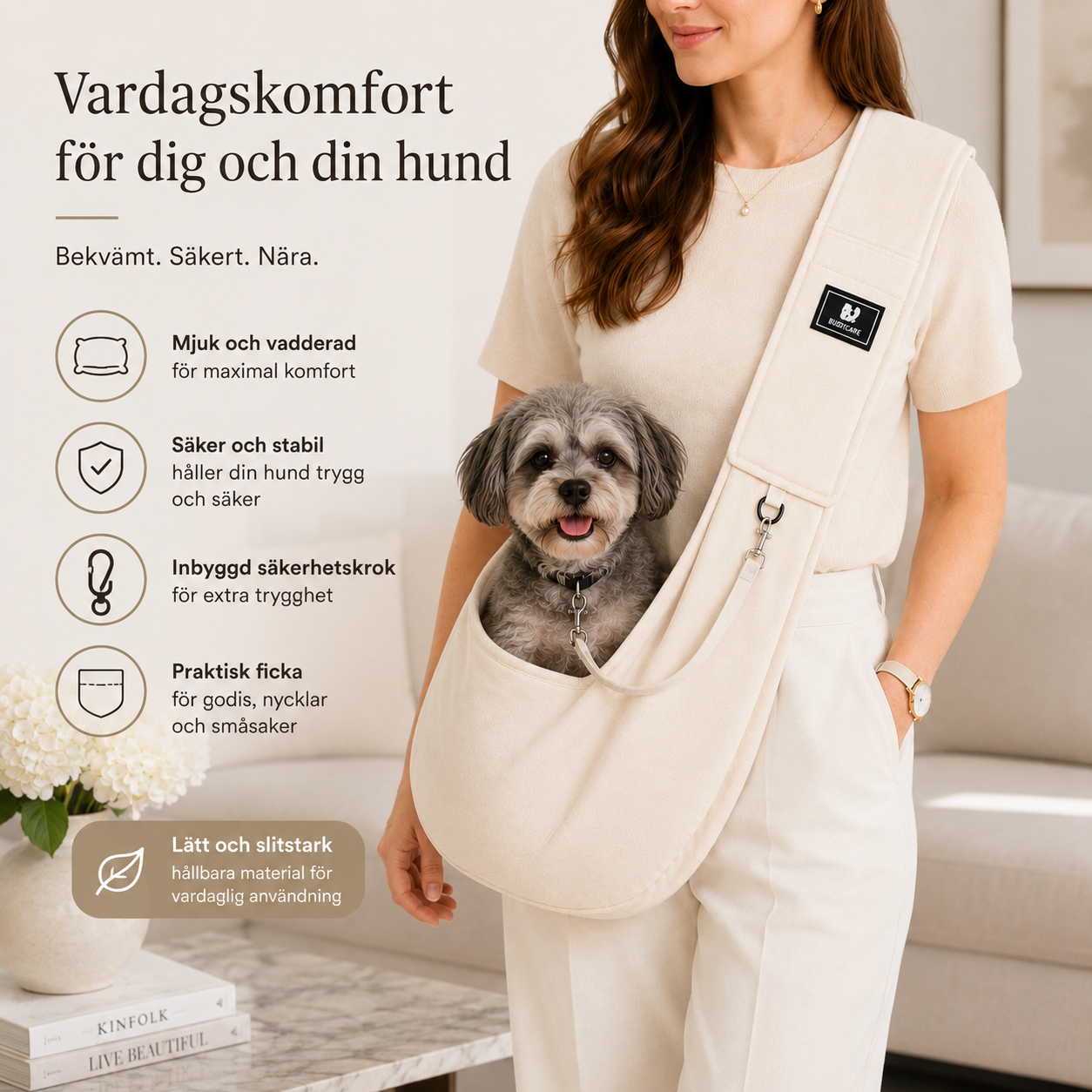 Justerbar Bärsjal för Hund & Katt