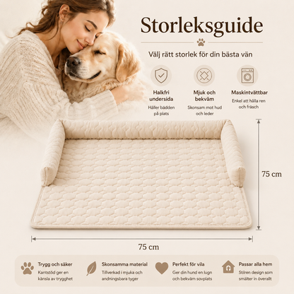 Quiltad Soffkudde för Hund & Katt 75x75 cm