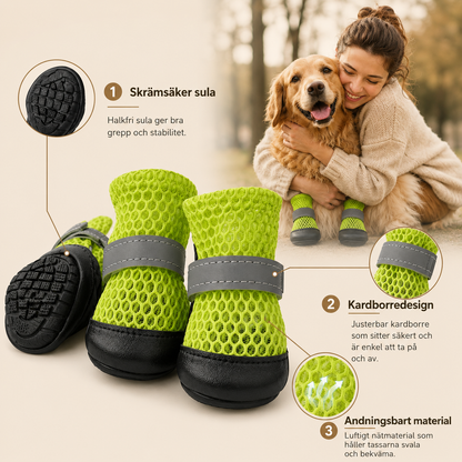 Reflekterande Hundskor, 4-Pack