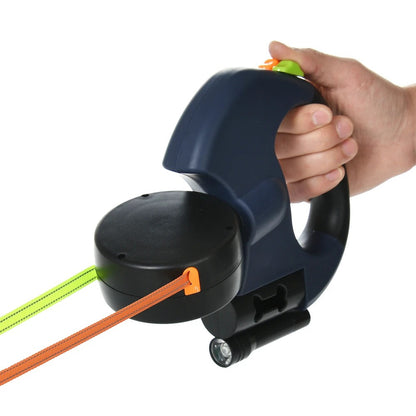 Dubbelkoppel för Hund med LED-Ljus