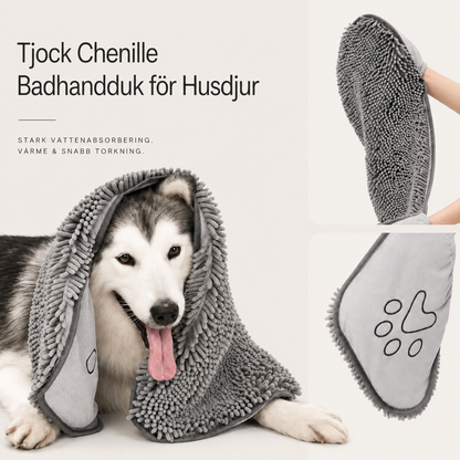 Torkhandske i Chenille för Hund & Katt