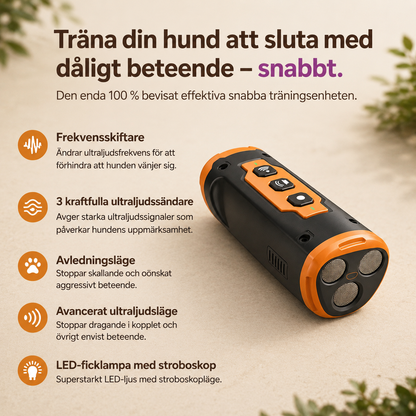 Ultraljudstränare för Hund med LED-Lampa