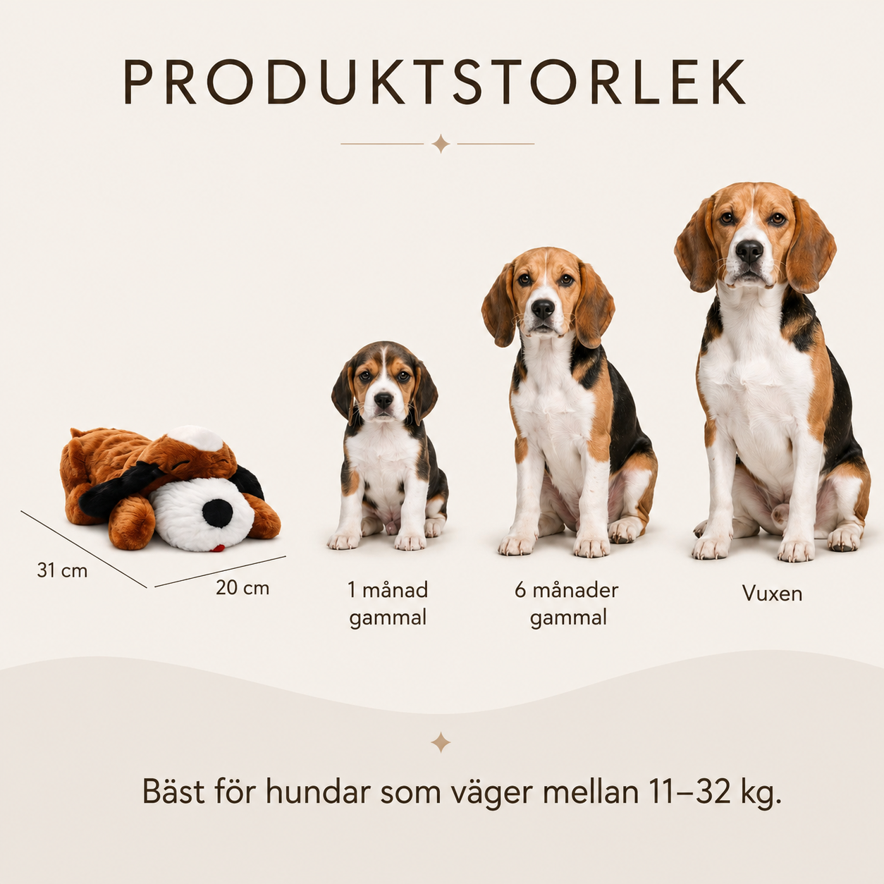 Plyschleksak med Hjärtslag för Hund