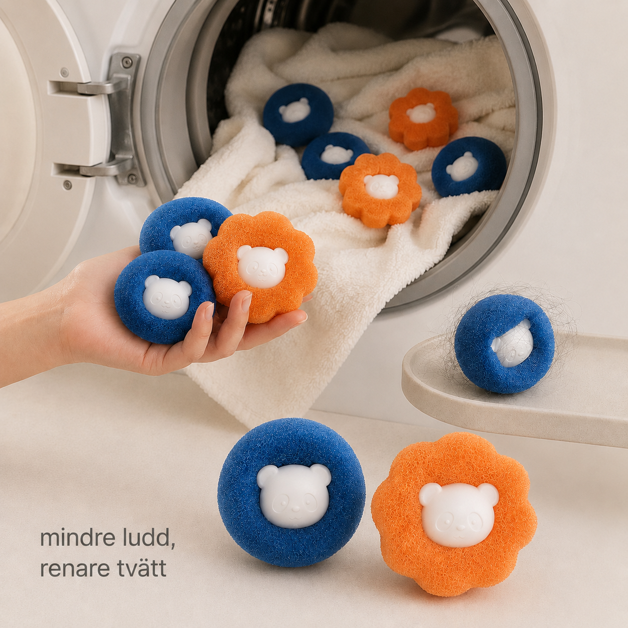 Hårborttagningsbollar för Tvätt, 5-pack